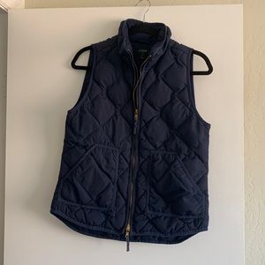 J Crew Down Vest Navy S
